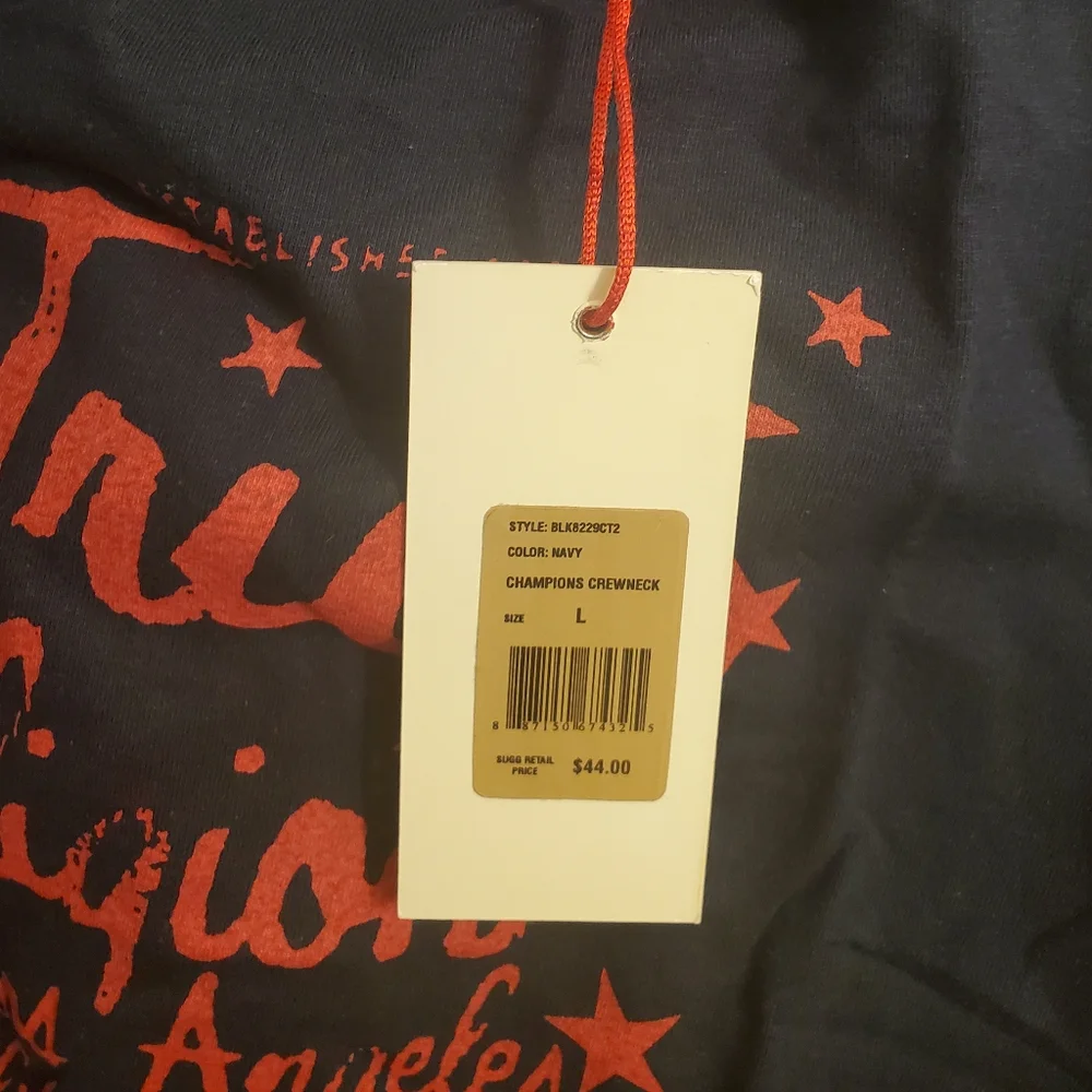 True Religion Graphic Crewneck Tee/Navy